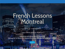 Tablet Screenshot of frenchlessonsmontreal.com